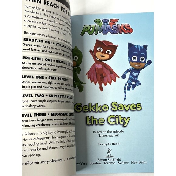 PJ Masks Gekko Saves the City Level 1 Reader Kids Book | Ready to Read - Picture 2 of 3